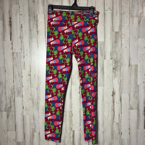 Lularoe kermit the frog Leggings - one size - Picture 1 of 4